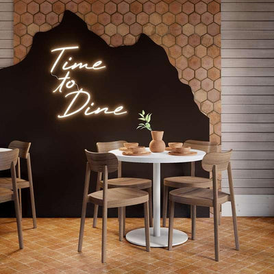 Kitchen and Dining Room Lighting Ideas Using a Neon Sign