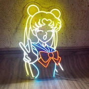 sailor moon girl - crystal | LED Neon Sign - ONE Neon
