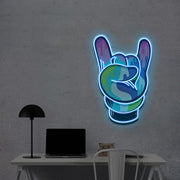 Mickey Rock | Neon Acrylic Art Work