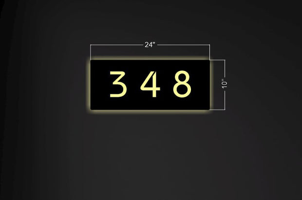 344 346 348 | Custom House Number Sign