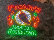 Puebla's Mexican Restaurant | LED Neon Sign