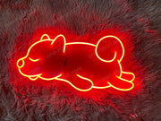 Shiba Inu Sleeping | LED Neon Sign