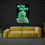 We're Golden | Neon Acrylic Art Work