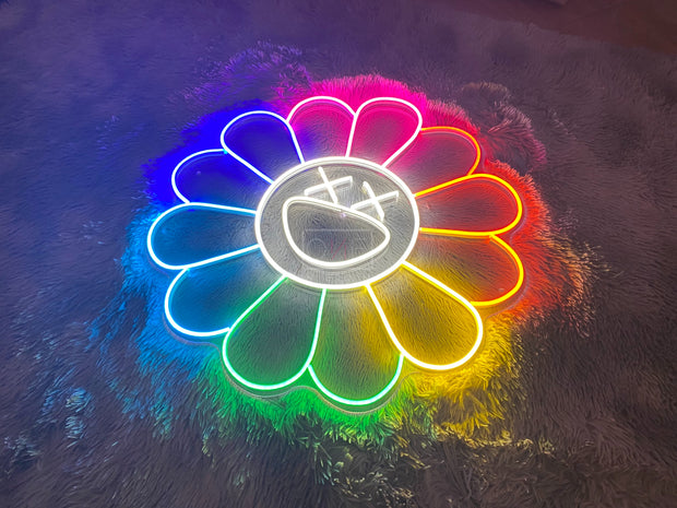 KAWS Sunflower by Takashi Murakami | LED Neon Sign