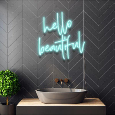 Is there any hazard to putting a LED neon sign in a bathroom?
