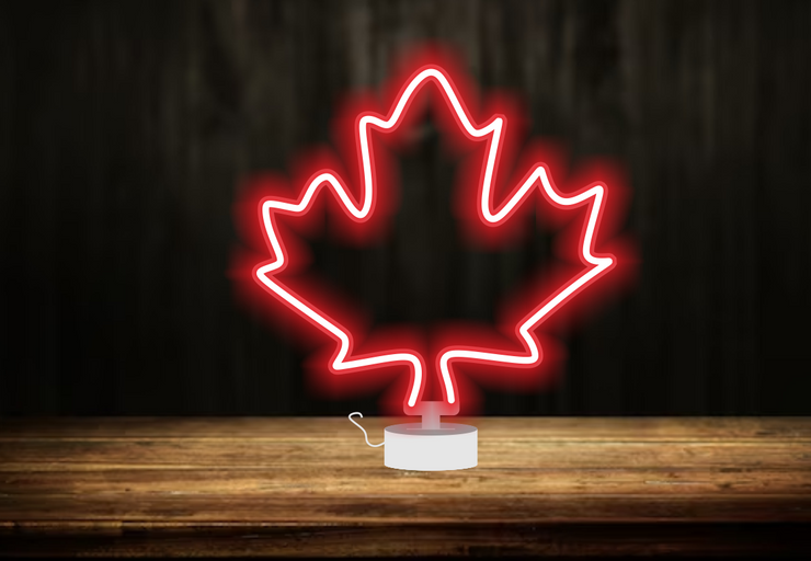 Maple Leaf - Tabletop LED Neon Sign