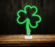 3 Leaf Clover - Tabletop LED Neon Sign