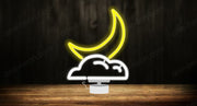 Moon Cloud Night - Tabletop LED Neon Sign