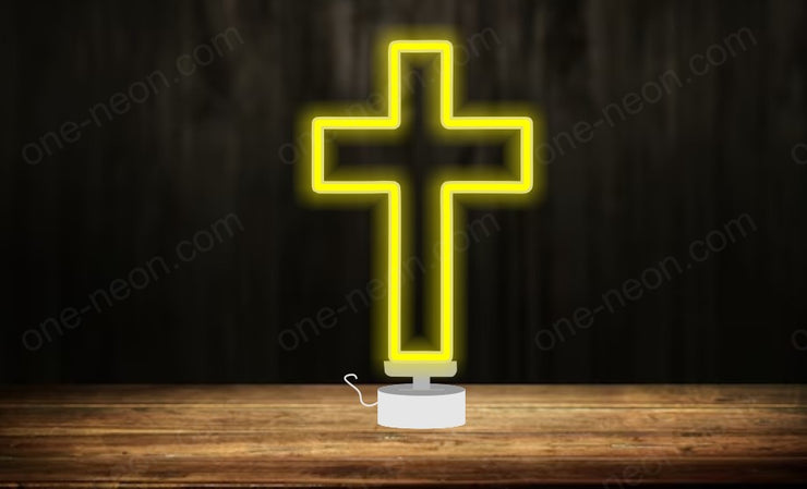 Cross - Tabletop LED Neon Sign
