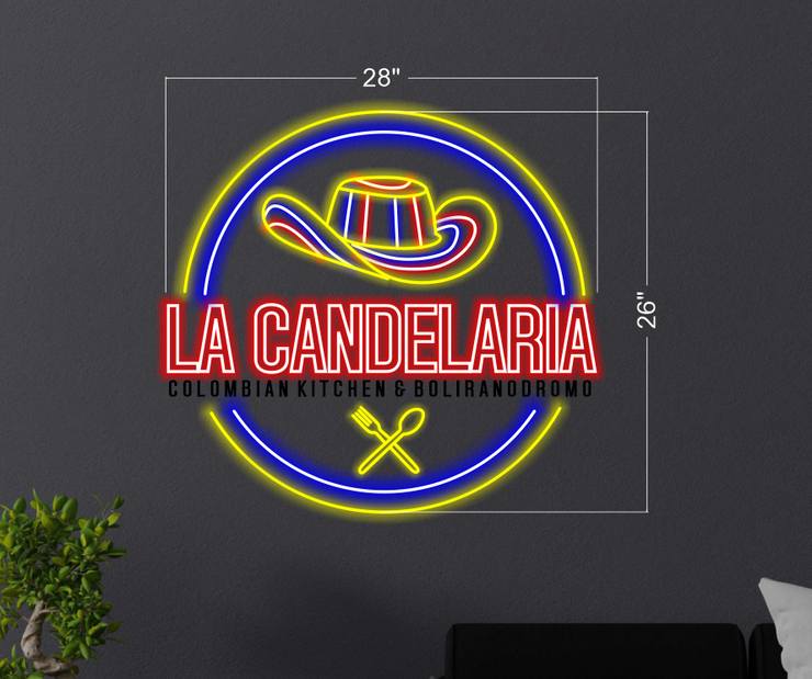 LAN CANDELARIA 26X28 INCHES | LED Neon Sign