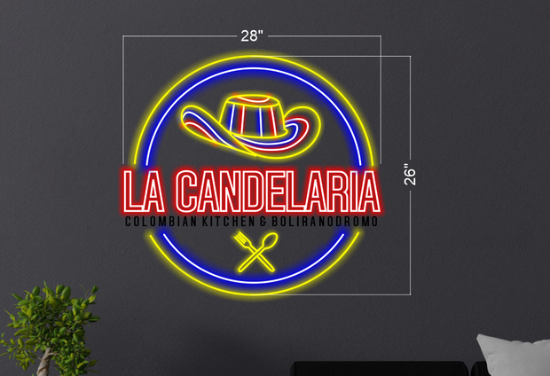 LA CANDELARIA 28x26" | LED Neon Sign