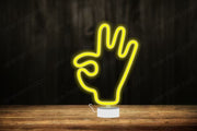 OK Hand - Tabletop LED Neon Sign