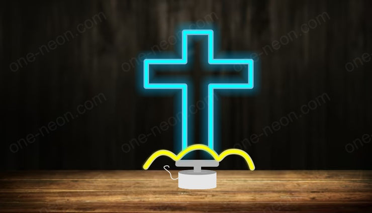 Cross - Tabletop LED Neon Sign