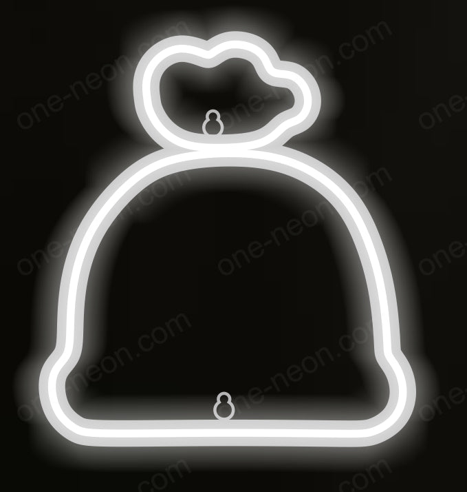 Santa Gift Bag - Tabletop LED Neon Sign