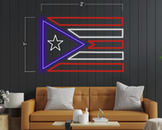 Puerto Rican flag | LED Neon Sign