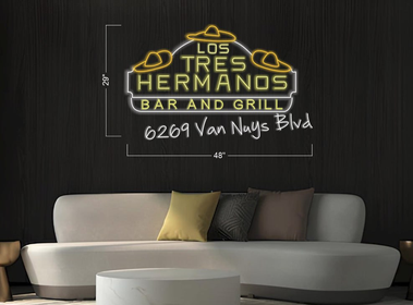 LOS TRES HERMANOS  | LED Neon Sign