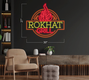 ROKHAT GRILL LOGO_H29 | LED Neon Sign