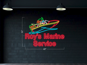 Roy's Marine Service - outdoor applications | LED Neon Sign