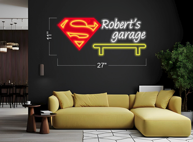 Robert's garage SIGN  | LED Neon Sign