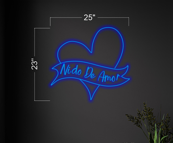 Nido De Amor| LED Neon Sign
