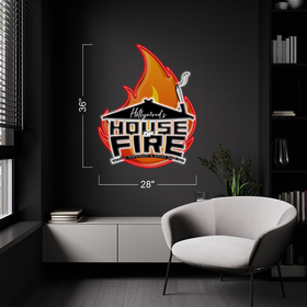 HOUSE FOR FIRE SIGN  | LED Neon Sign
