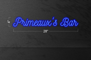 Primeaux's Bar- outdoor applications | LED Neon Sign