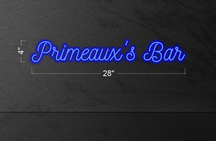 Primeaux's Bar- outdoor applications | LED Neon Sign