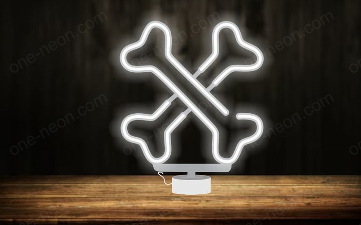 Crossbones - Tabletop LED Neon Sign