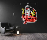 CARLOS THE BARBER Logo_H29 | LED Neon Sign