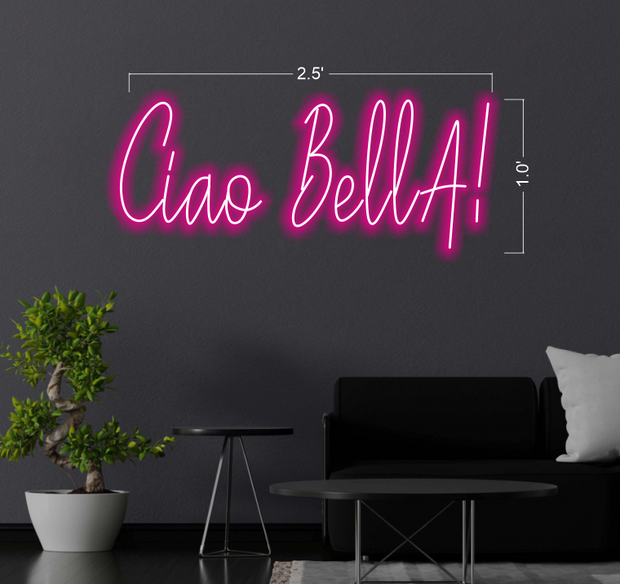 Welcome to Raleigh Fuh-gedda-boud-it - la Piazza ANTHONY'S - Ciao BellA | LED Neon Sign