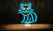 Cat Halloween - Tabletop LED Neon Sign