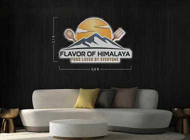 Flavor of Himalaya (light box) | LED Neon Sign