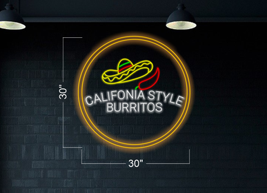 Carlifonia Style Burritos| LED Neon Sign