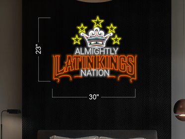 Almightly Latin Kings nation  | LED Neon Sign