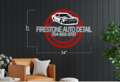 Firestone auto detail | LED Neon Sign