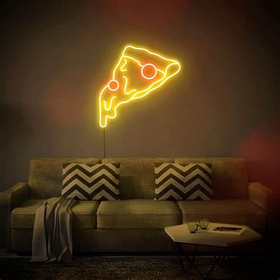 All You Need Is Love Pizza - Feed Me Pizza And Tell Me I'm Pretty - Pizza Slice | LED Neon Sign