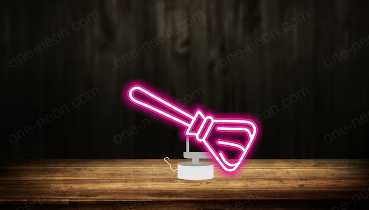 Witch's broom - Tabletop LED Neon Sign