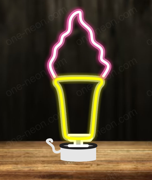 Ice Cream - Tabletop LED Neon Sign