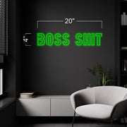 Boss shit+ family first+ the palace+Christine n Kojak Palace | LED Neon Sign