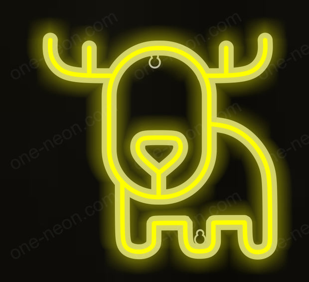 Reindeer - Tabletop LED Neon Sign