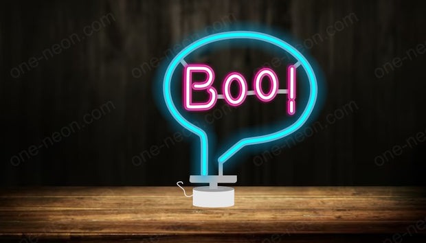 Boo - Tabletop LED Neon Sign