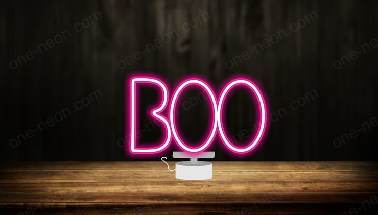 Boo - Tabletop LED Neon Sign