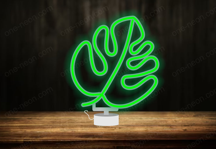 Monstera Leaf - Tabletop LED Neon Sign