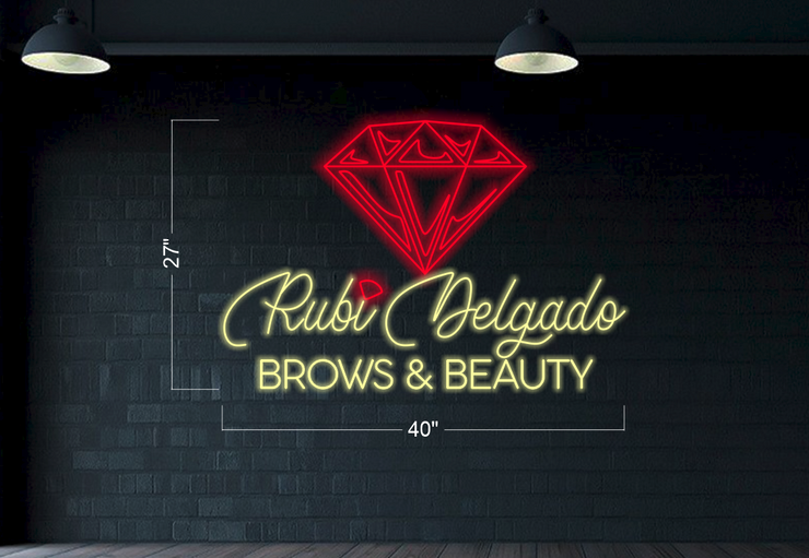 Ruby Delgado Brows and Beauty| LED Neon Sign
