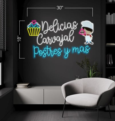 Delicias Carvajal | LED Neon Sign