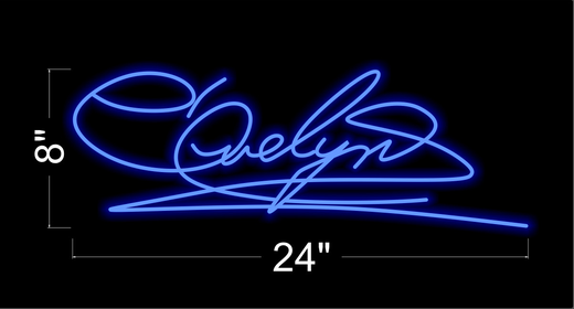 EVELYN'S SIGNATURE | LED Neon Sign