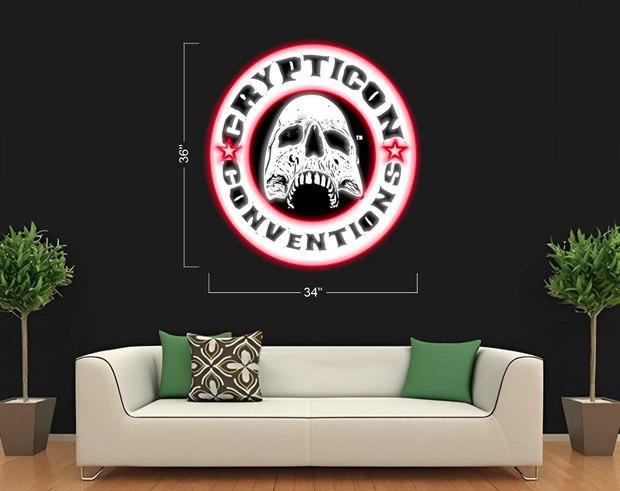 Crypticon Conventions Logo & Crypticon Conventions | LED Neon Sign