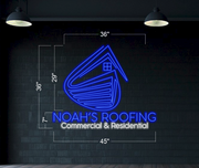 NOAH'S ROOFING (Outdoor) | LED Neon Sign