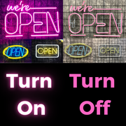 SALE OFF 40% - "OPEN" LED Neon Sign For Business, Storefront Window Shop Store Bar Salon Cafes Pubs Hotel Wall Decor