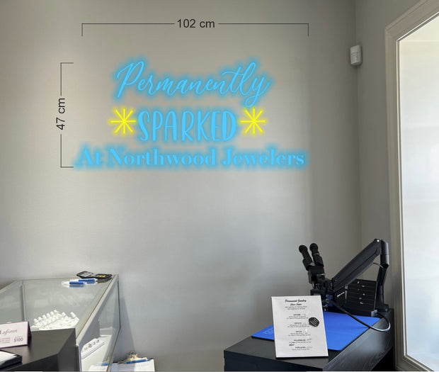 Permanently Sparked at Northwood Jewelers| LED Neon Sign